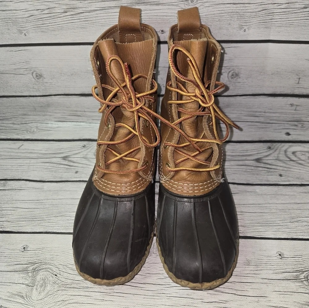 Vintage L.L. Bean 6” Bean Boots Duck Boots Womans Size 8 Made In Maine USA